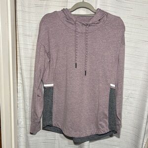 Tangerine Heathered Purple Hoodie